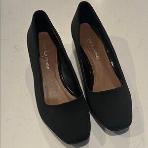 Donald J. Pliner Black wedge pumps